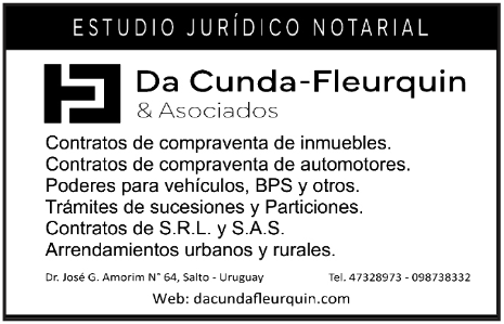 ESTUDIO JURÍDICO NOTARIAL Da Cunda-Fleurquin