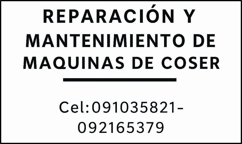 REPARACIÓN DE MAQUINAS DE COSER